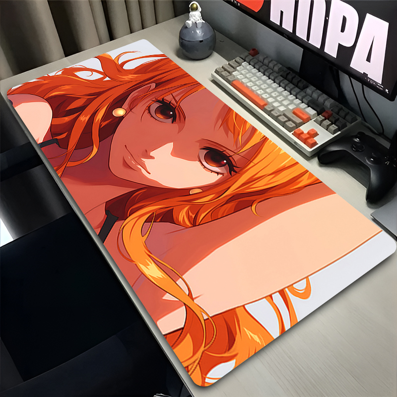 Laptop Accessories For Gaming - Kawaii Mauspad One Piece Nami Gamer