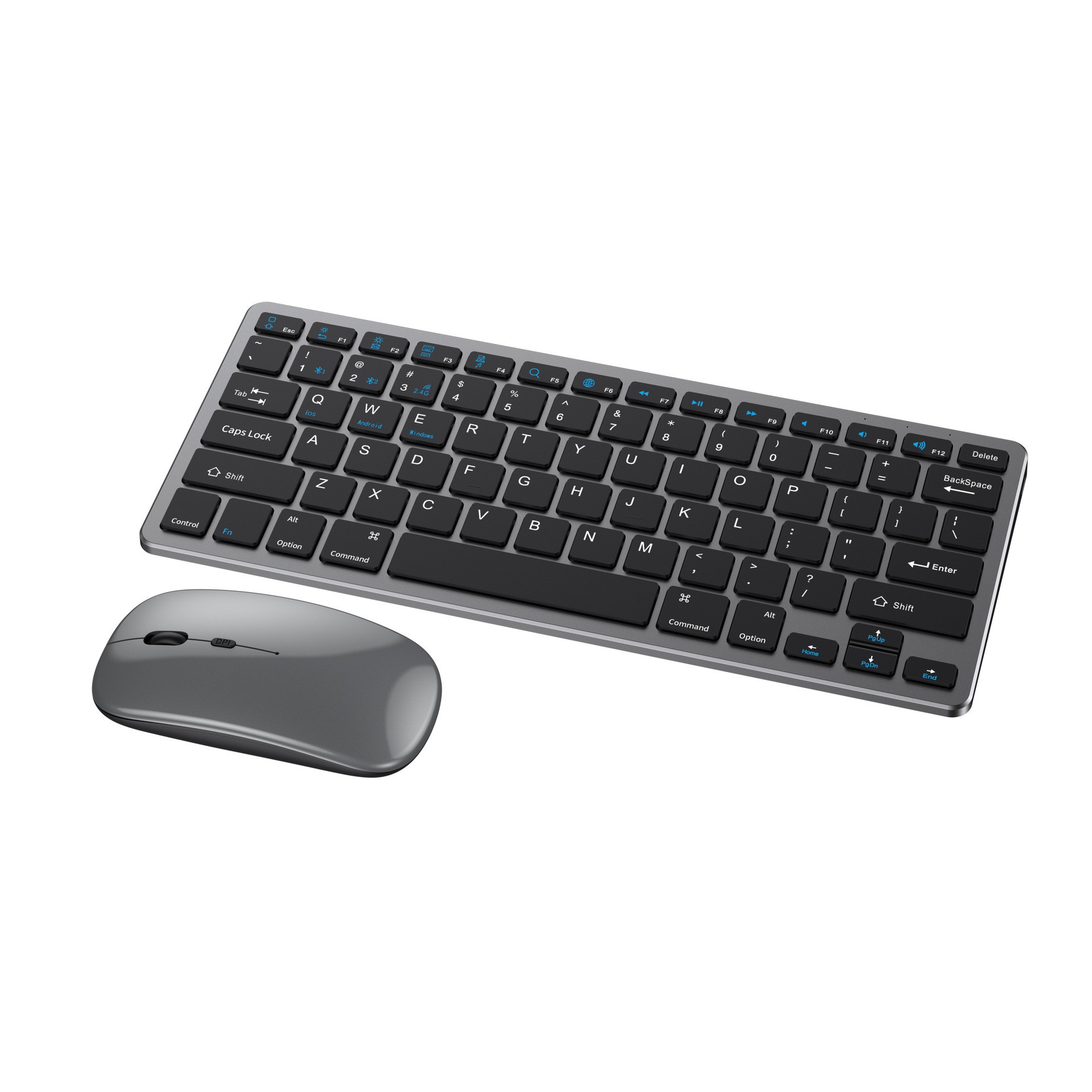Laptop Accessories Combo Set - 2,4G Wireless-Tastatur-Maus-Set, Bluetooth 5.0, Tastatur-Maus-Kombination, 3