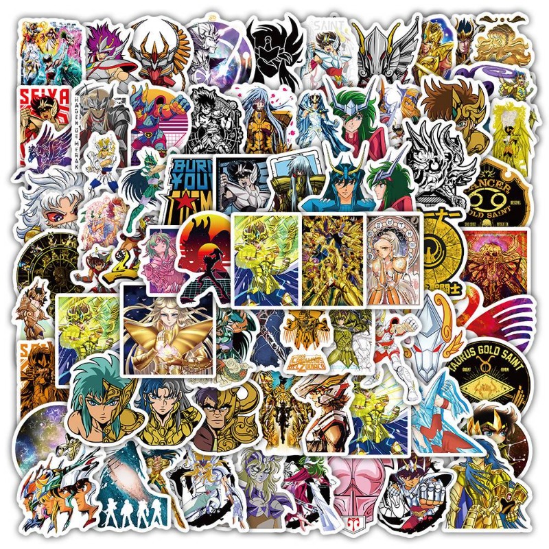 Laptop Accessories Wholesale - 101 Stück Saint Seiya Anime-Aufkleber Cartoon-Charaktere