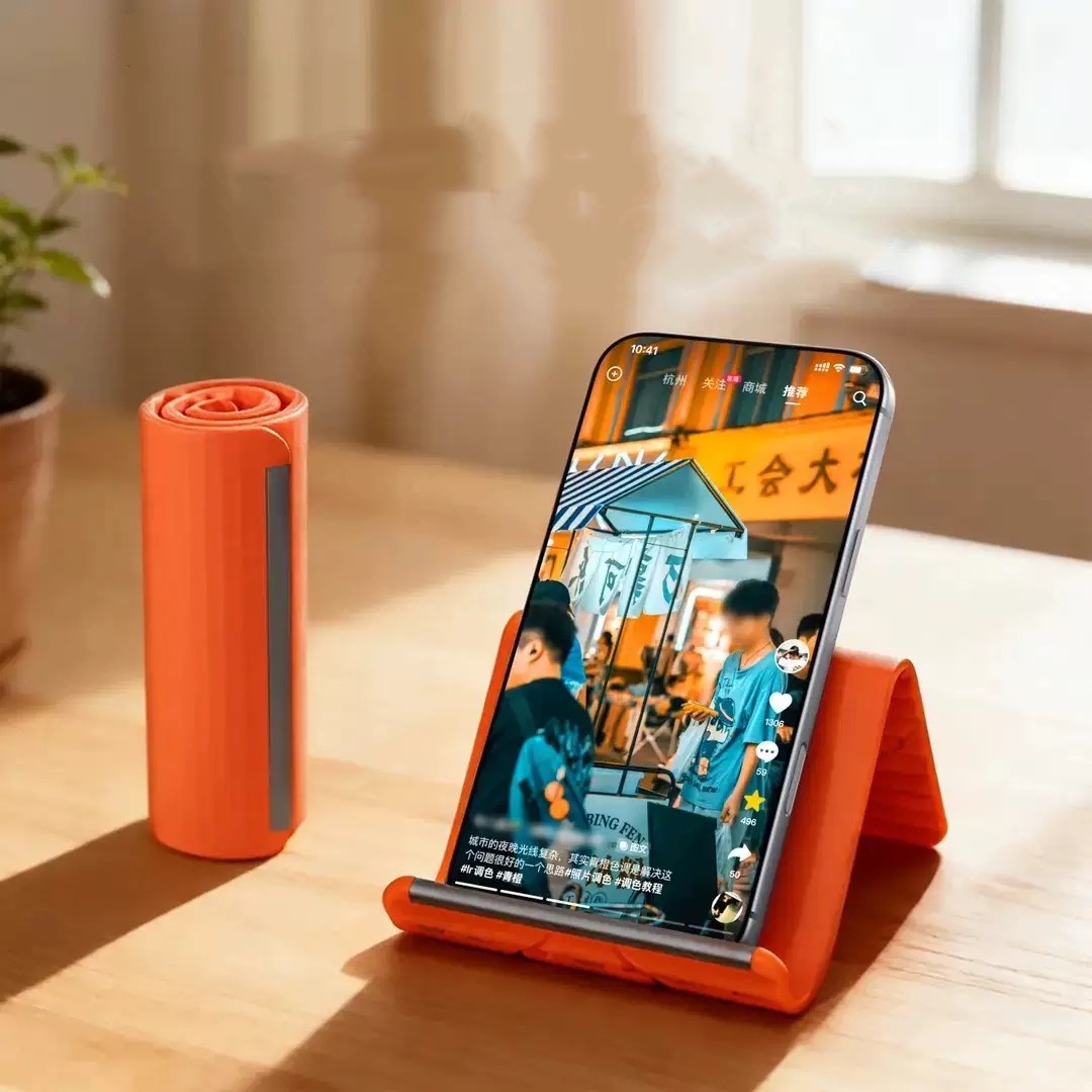 Laptop Extra Accessories - Flexibler Tragbarer Telefonständer aus Silikon für