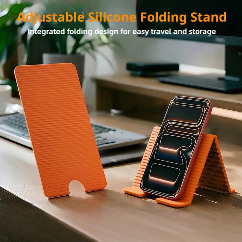 Laptop Extra Accessories - Flexibler, faltbarer Silikon-Telefonhalter für iPhone, iPad,