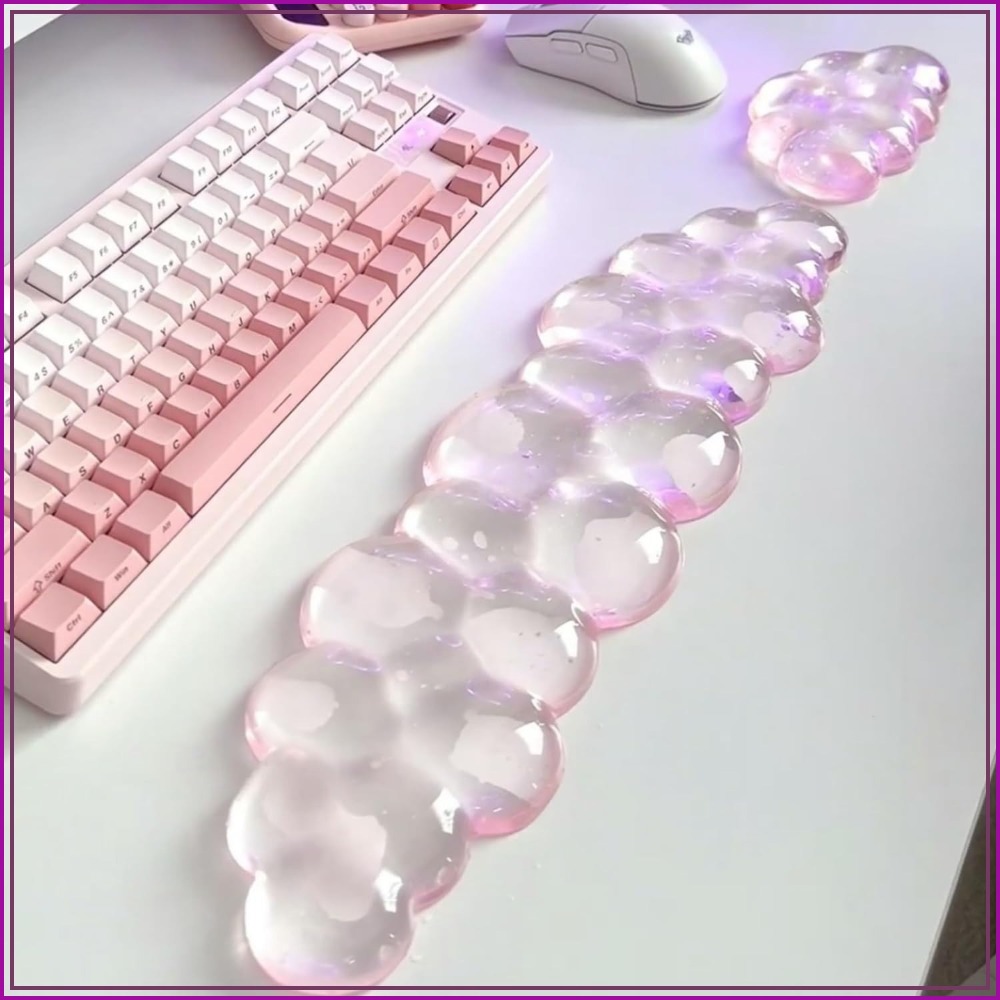 Laptop Accessories For Wrist Support - Weiches Cloud-Gel-Mauspad mit Handgelenkauflage-Set, rutschfeste Schreibtischunterlage