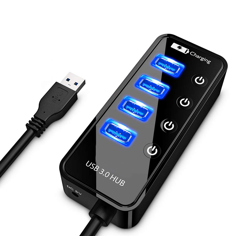 Laptop Lock Cable - USB HUB 3.0 4 7-Port Smartphone