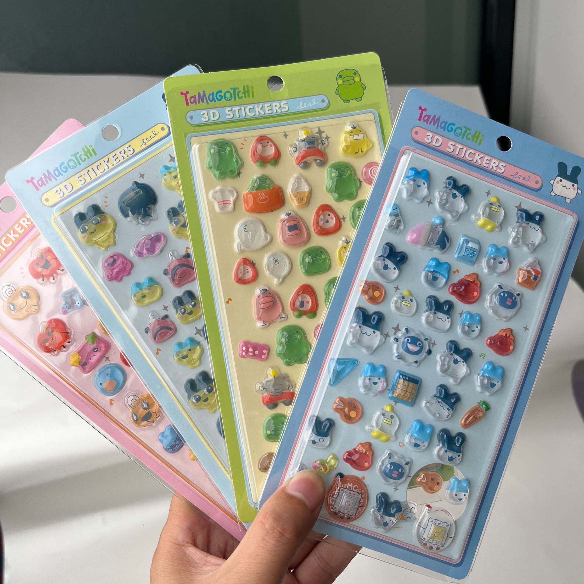 Laptop Accessories Wholesale - Niedliche Tamagotchi 3D Puffy Sticker Retro