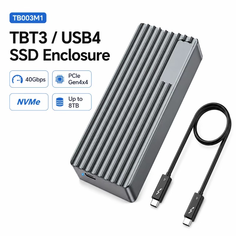 External Nvme Ssd - TBT3/USB4 M.2 NVMe SSD-Gehäuse 40Gbps PCIe