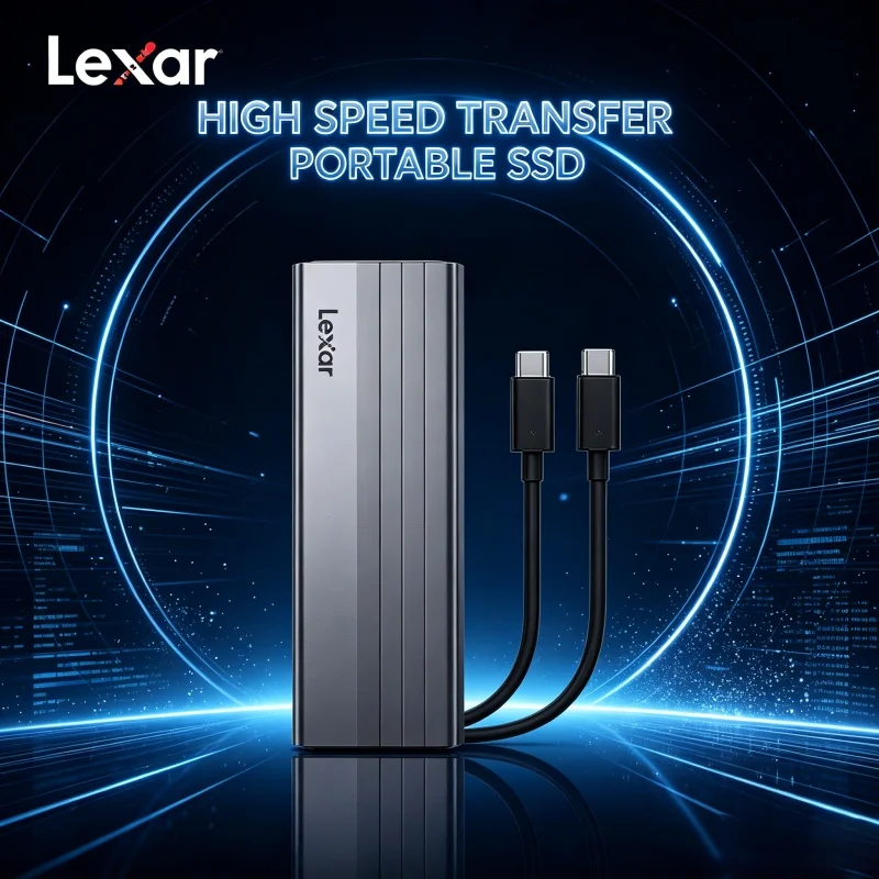 External Nvme Ssd - 10Gbps Hochgeschwindigkeits-Lexar E300 M.2 NVMe SSD-Gehäuse