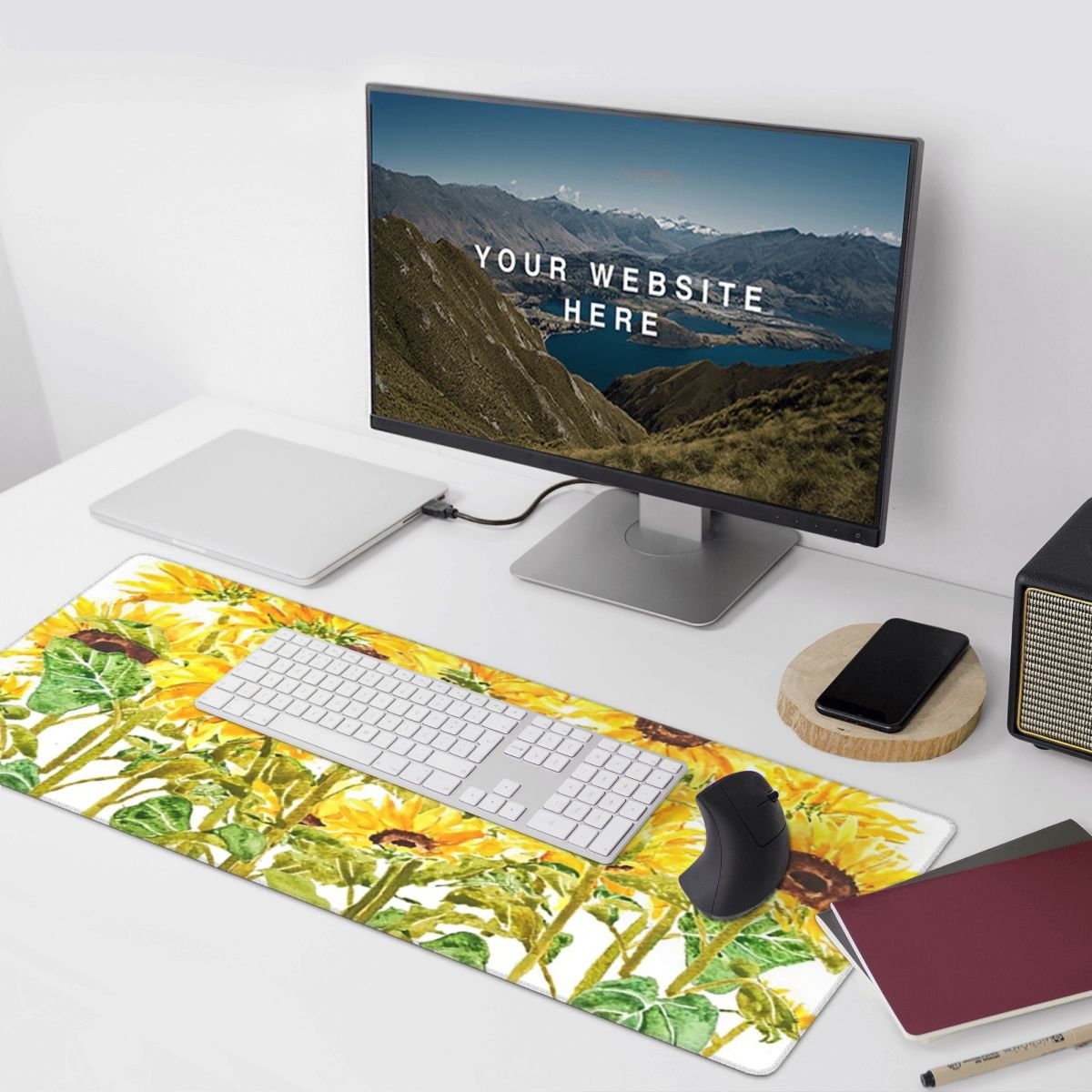 Sonnenblume, lebhaft gelb, mit – Yellow Laptop Accessories Bewertung und Preis