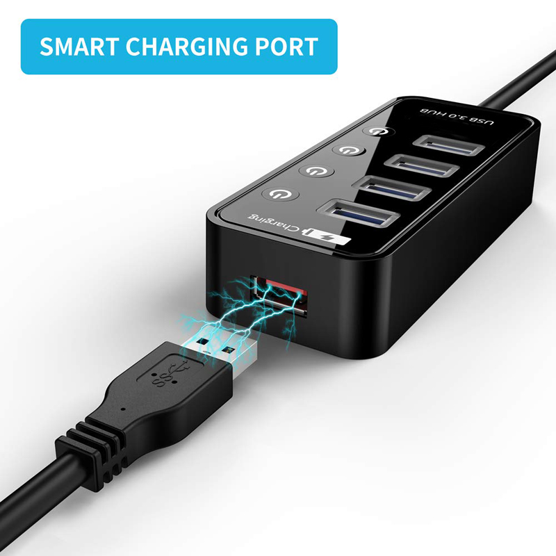 USB HUB 3.0 4 7-Port Smartphon – Laptop Lock Cable Bewertung und Preis