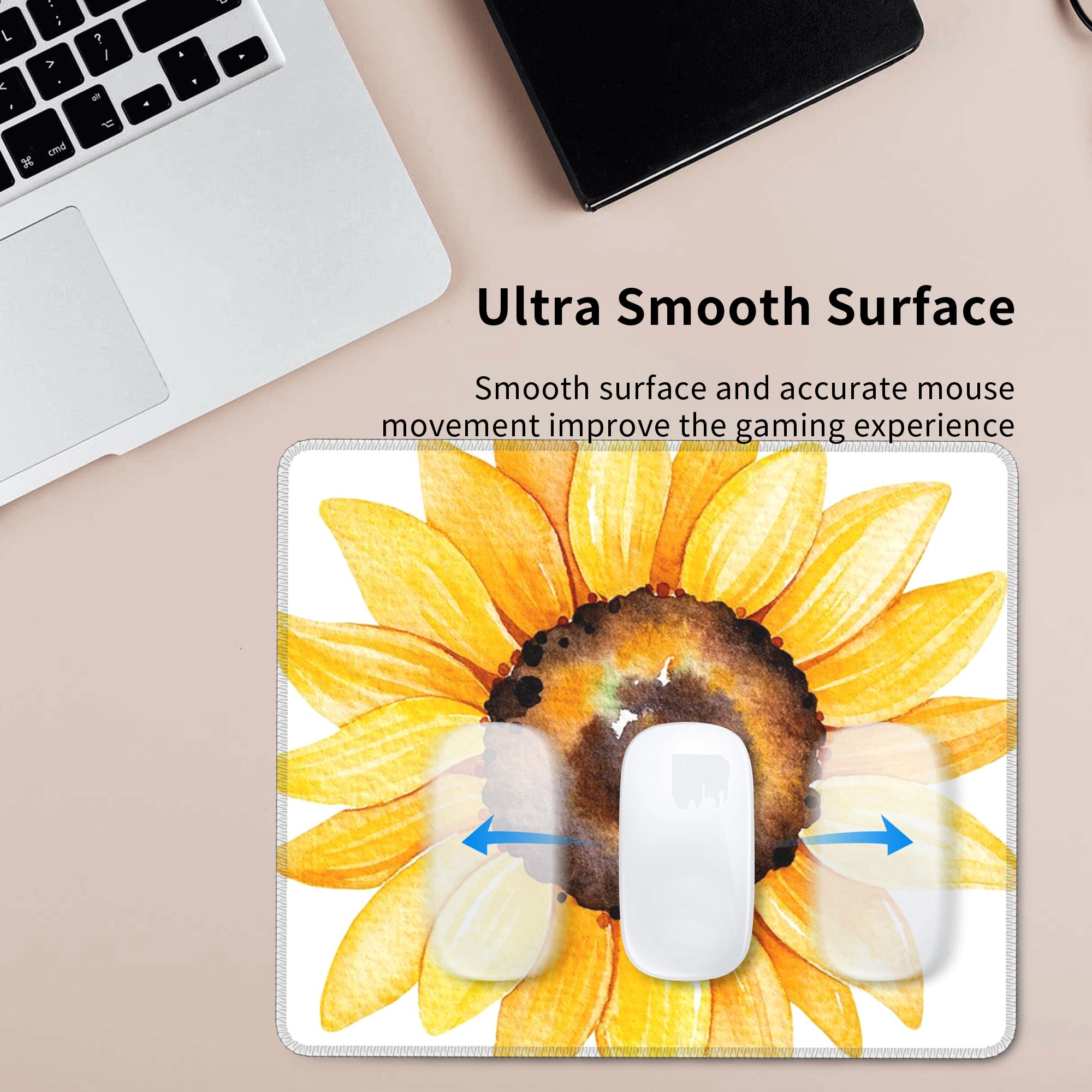 Aquarell-Sonnenblume, leuchten – Yellow Laptop Accessories Bewertung und Preis