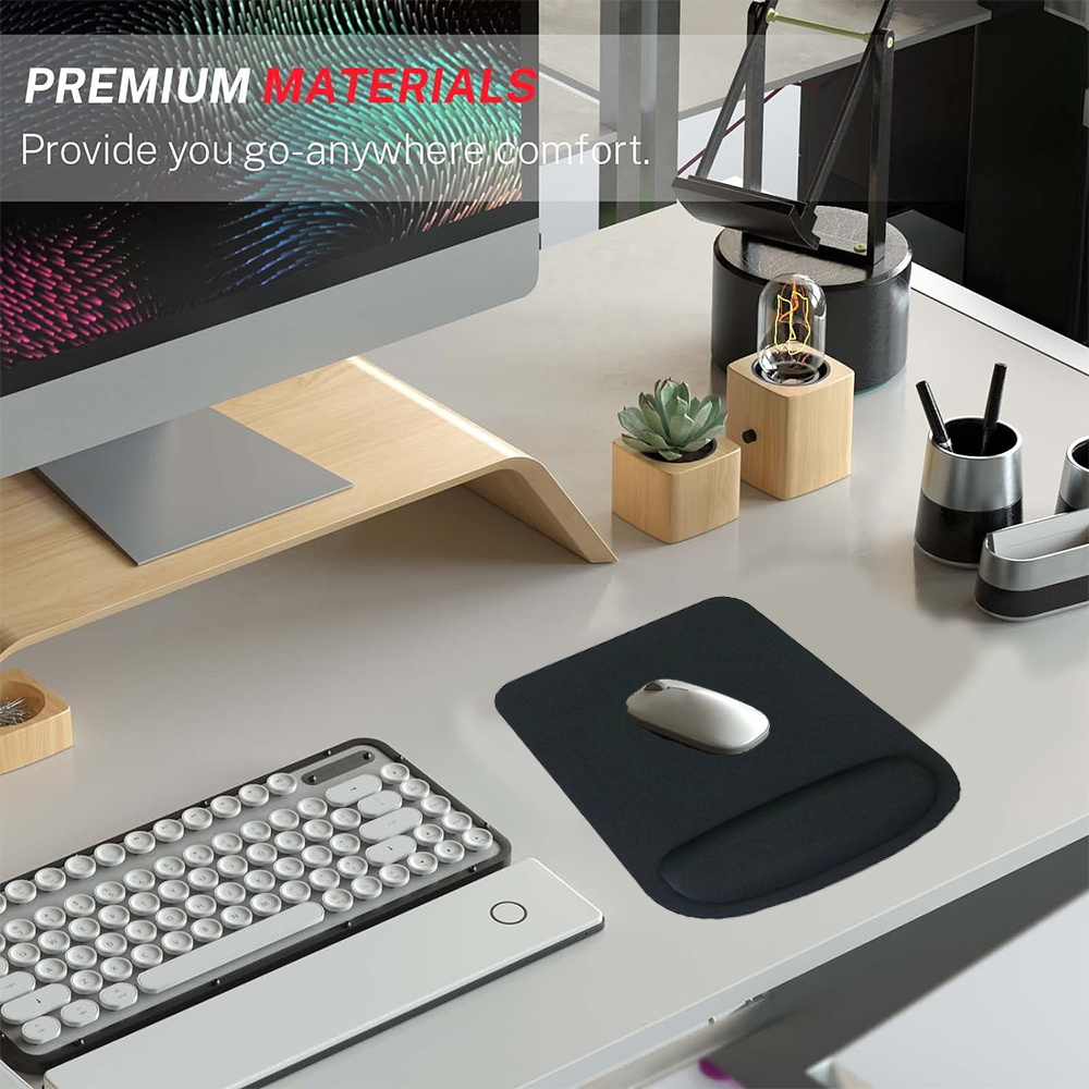 Mauspad, schwarze Schreibtisch – Laptop Accessories For Wrist Support Bewertung und Preis