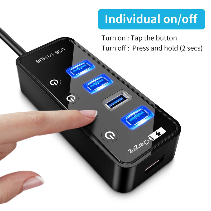USB HUB 3.0 4 7-Port Smartphon – Laptop Lock Cable Bewertung und Preis