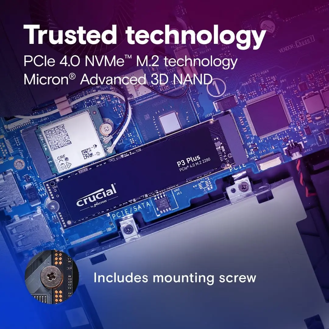 Crucial P3 Plus M.2 2280 PCIe4 – External Nvme Ssd Bewertung und Preis