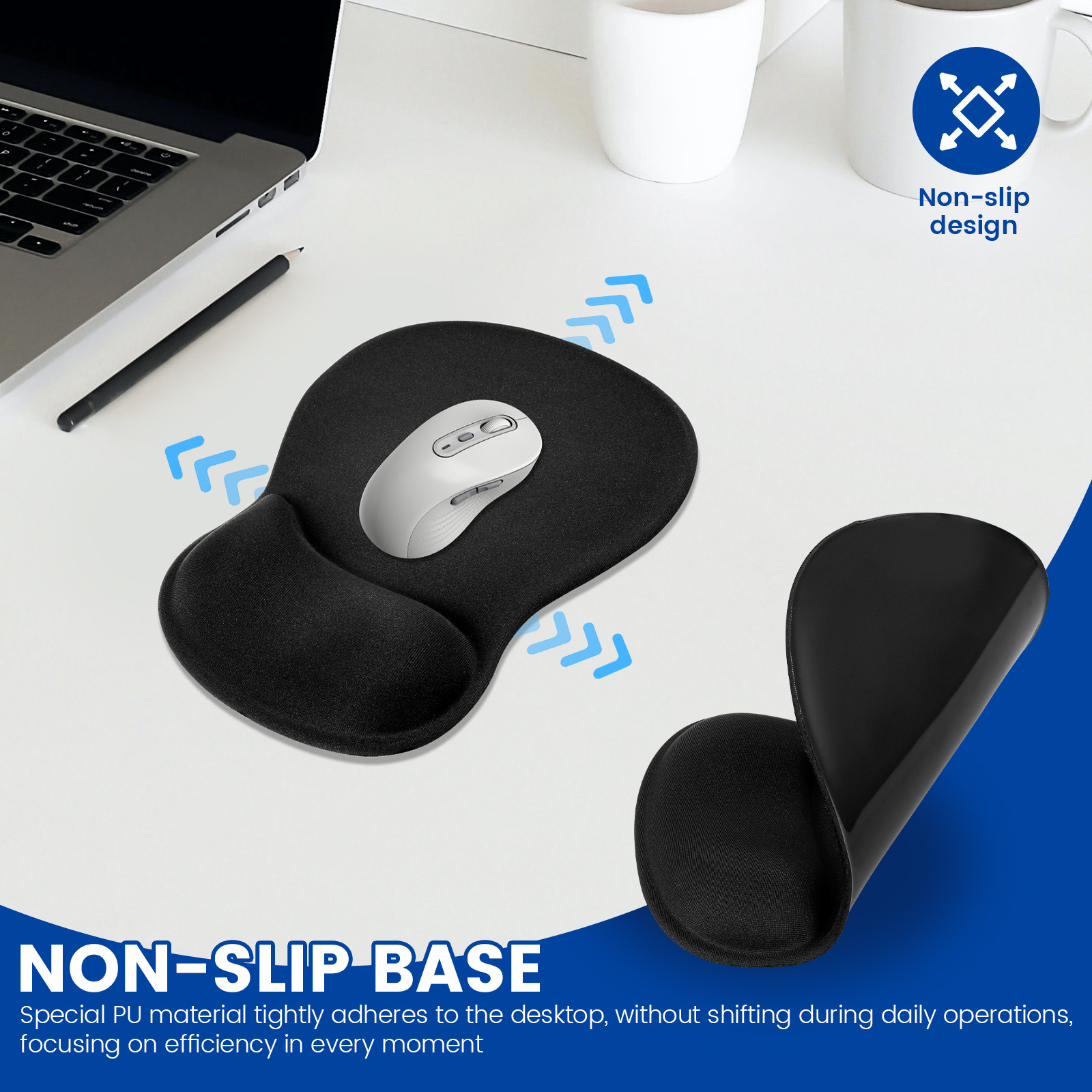 1/4 Stück ergonomisches Mauspa – Laptop Accessories For Wrist Support Bewertung und Preis