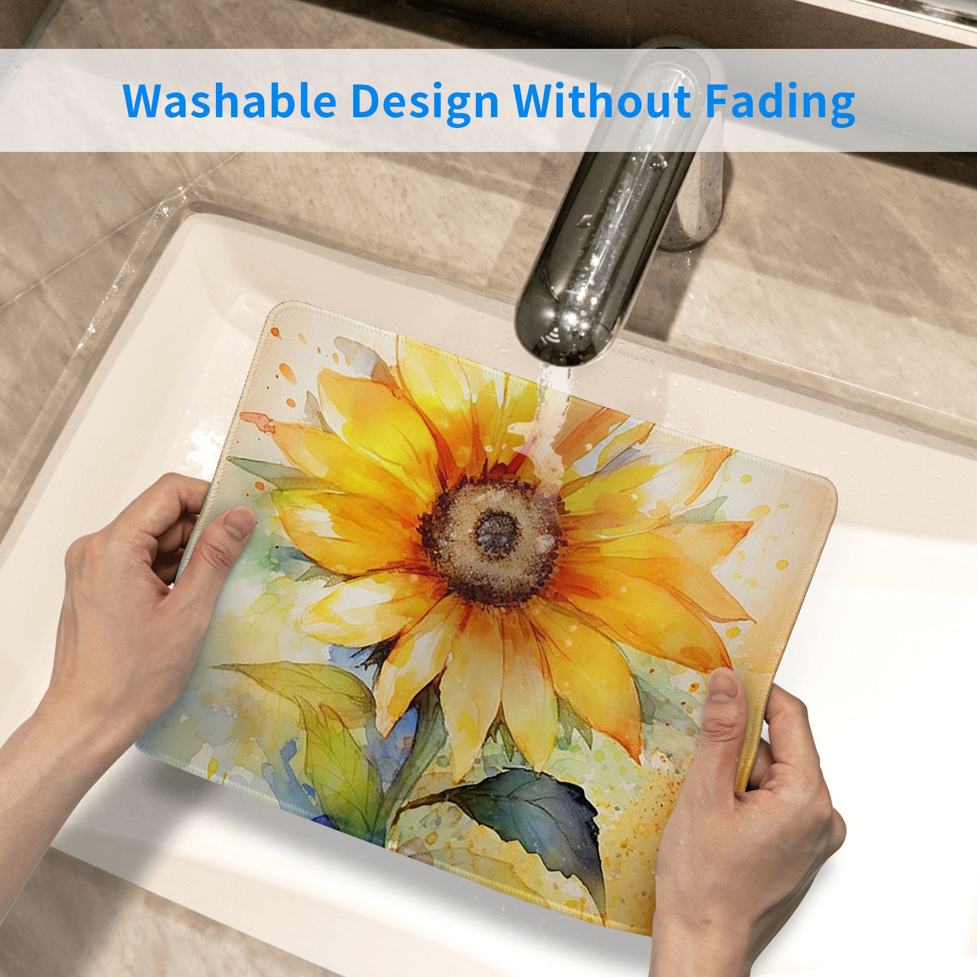 Aquarell-Sonnenblume, leuchten – Yellow Laptop Accessories Bewertung und Preis