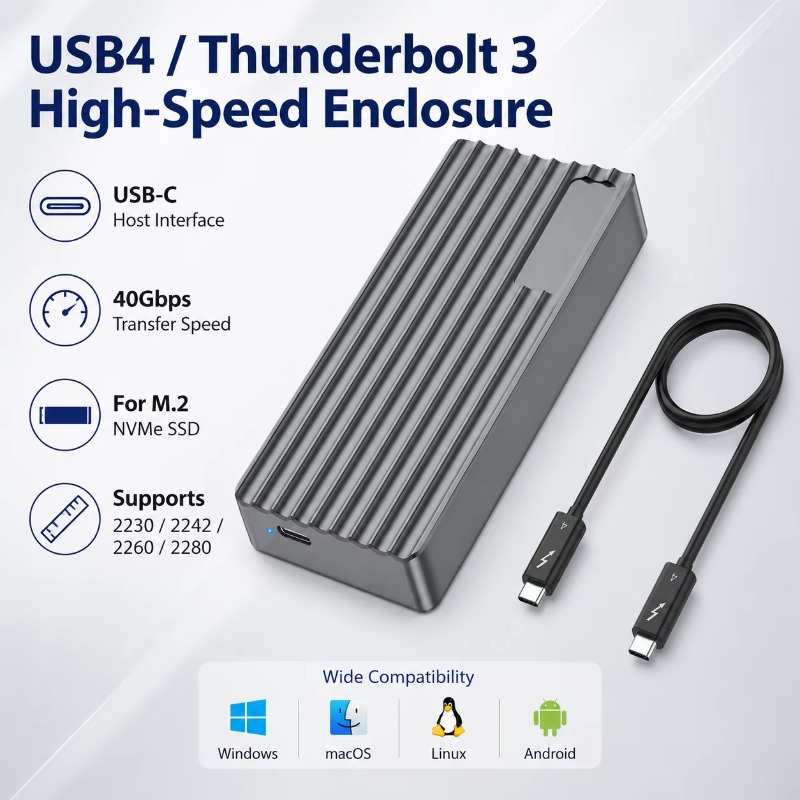 TBT3/USB4 M.2 NVMe SSD-Gehäuse – External Nvme Ssd Bewertung und Preis