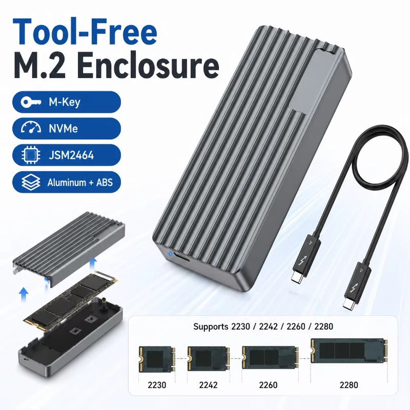 TBT3/USB4 M.2 NVMe SSD-Gehäuse – External Nvme Ssd Bewertung und Preis