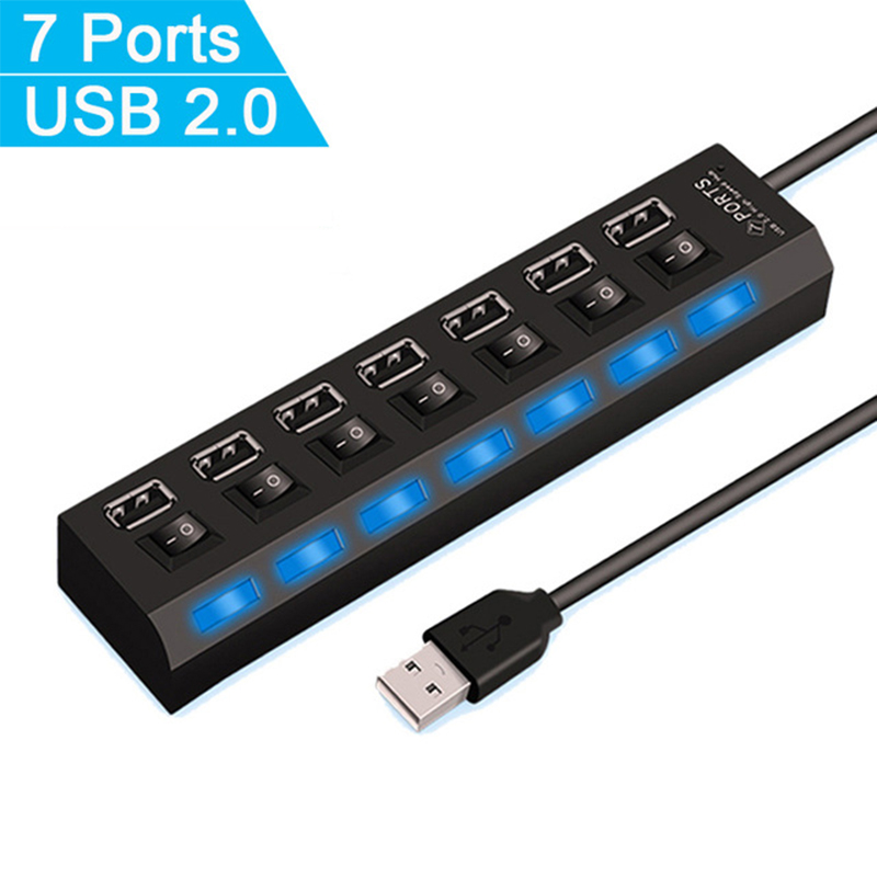 7-Port-USB-2.0-Hub-Splitter fü – Laptop Accessories Wholesale Bewertung und Preis