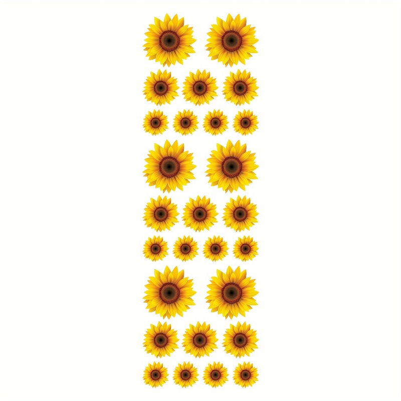 1 Set gelbe Sonnenblumen-Vinyl – Yellow Laptop Accessories Bewertung und Preis